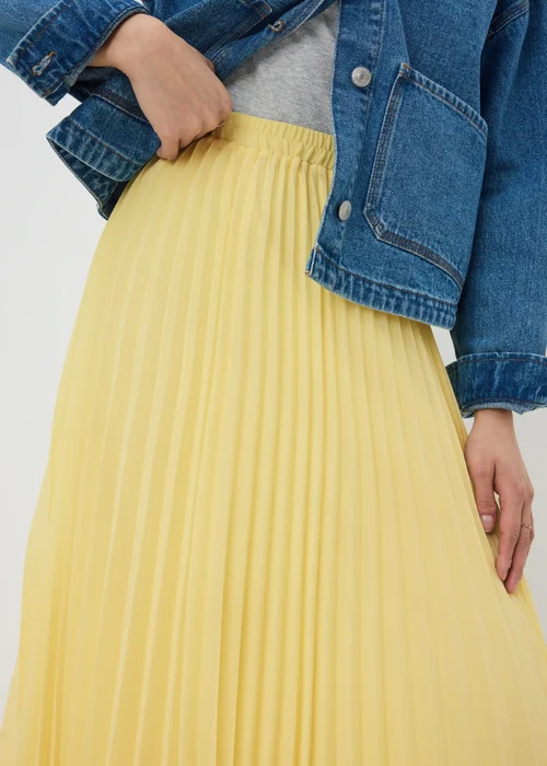 Yellow Pleated Midaxi Skirt - 22 Image 3
