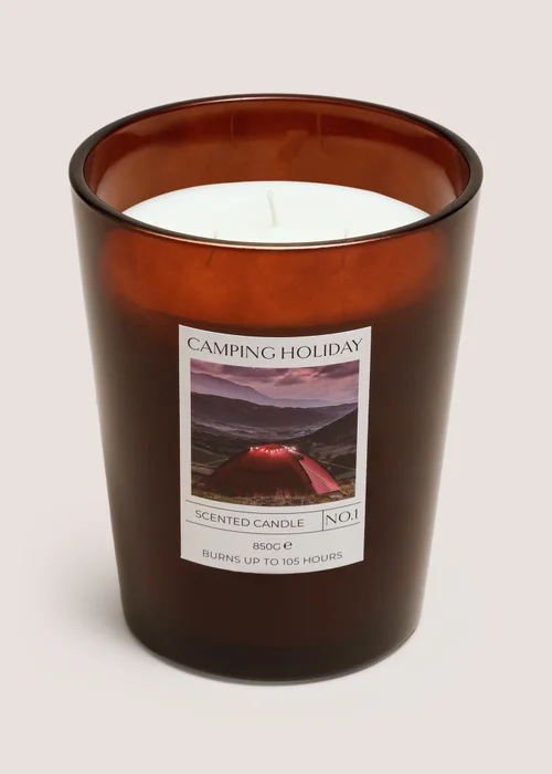 Camping Holiday Large Candle Image 1