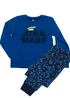Ada & Ted Star Wars Mandalorian Logo Boys Blue Graphic Pyjamas (3-8 Years) - Age 6-7 Years Image 1