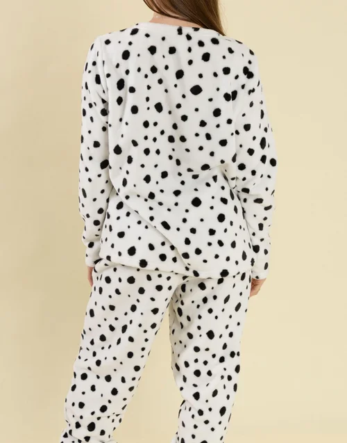 Vanilla Underground 101 Dalmatians White W/Black Spots Pyjamas - Large Image 2