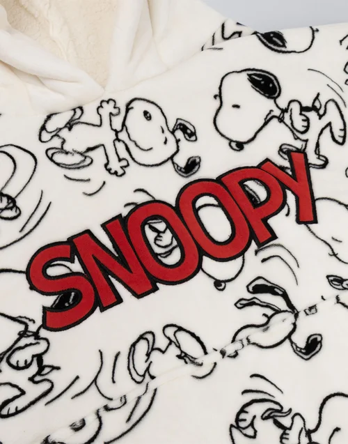 Vanilla Underground Snoopy White Blanket Hoodie - One Size Image 3