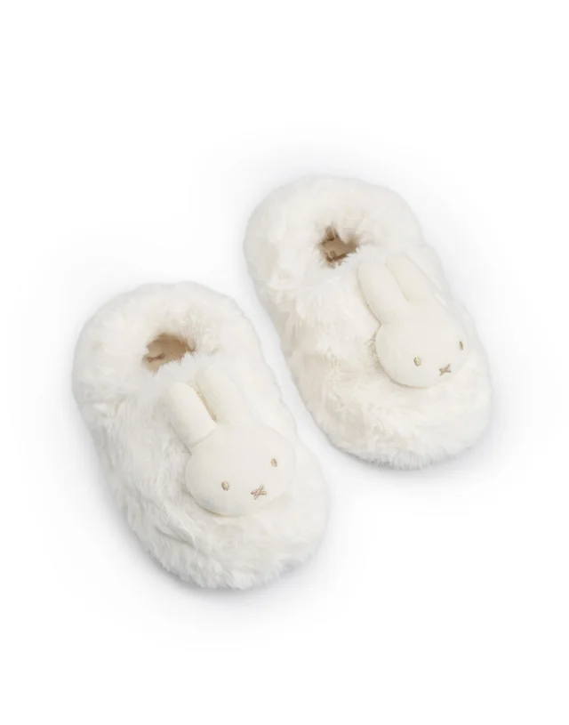 Vanilla Underground Miffy Kids White Mule Slippers (Younger 6-Older 12)