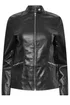M&Co Black Faux Leather Jacket - 12 Image 5