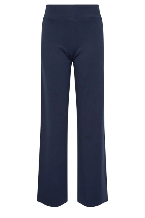 Long Tall Sally Navy Blue Wide Leg Yoga Pants - Size 14, Leg 34 Image 5