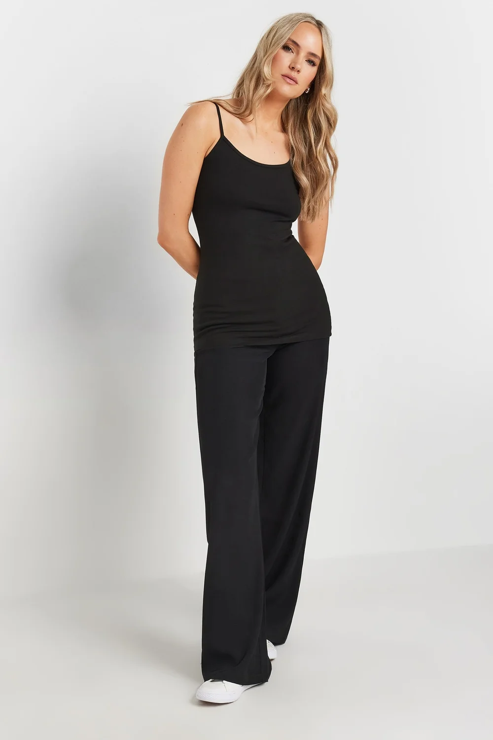 Long Tall Sally 2 Pack Black & White Cami Vest Tops - 10 Image 4