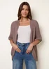 Blue Vanilla Beige Pointelle Knit Cardigan - Medium/Large Image 1
