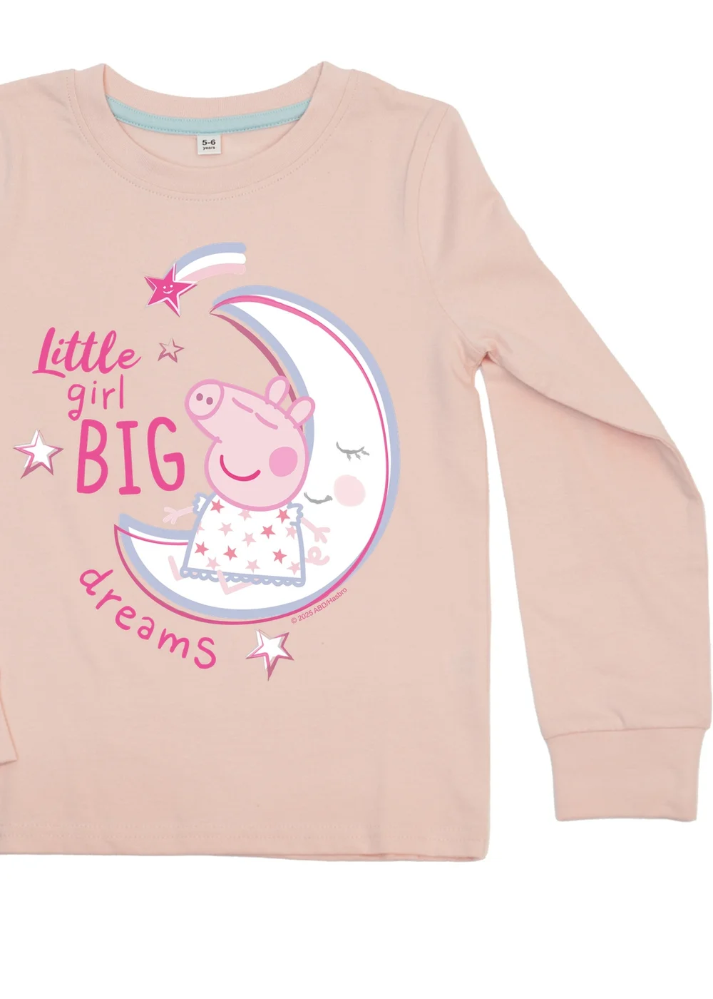 Ada & Ted Peppa Pig Little Girl Girls Pink Graphic Pyjamas (3-8 Years) - Age 6-7 Years Image 2