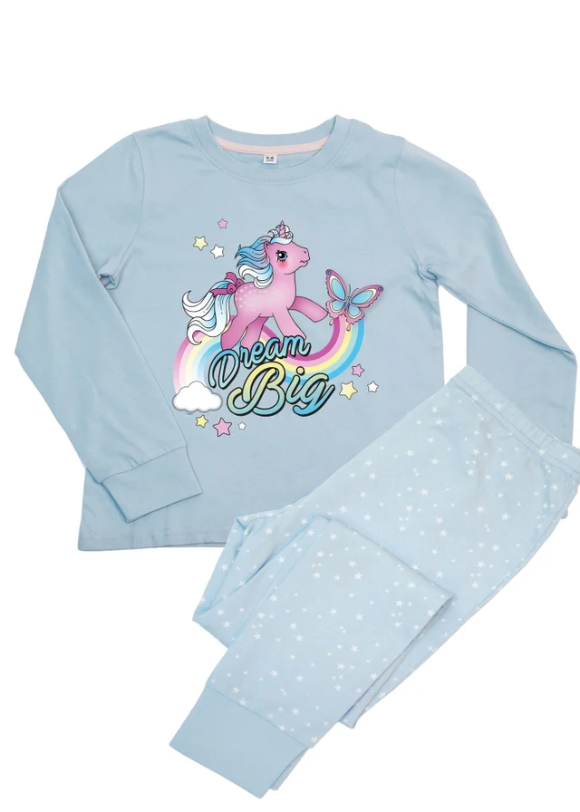 Ada & Ted My Little Pony Dream Big Girls Blue Graphic Pyjamas (3-8 Years)