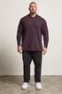 BadRhino Burgundy Red Long Sleeve Core Polo Shirt - Large Image 2