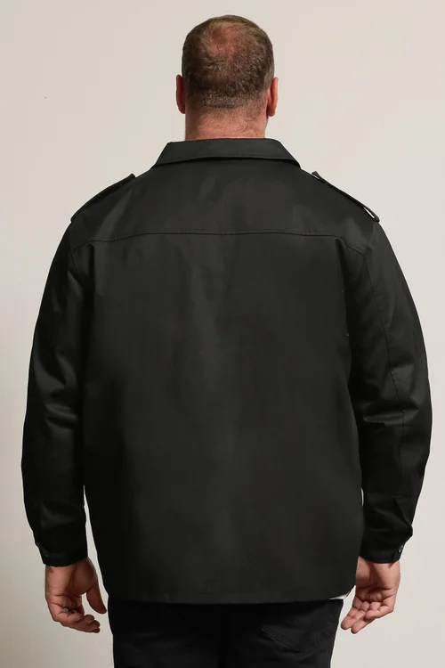 BadRhino Black Military Zip Through Overshirt - XL Image 4