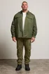 BadRhino Khaki Green Military Zip Through Overshirt - 5/6 XL Image 3