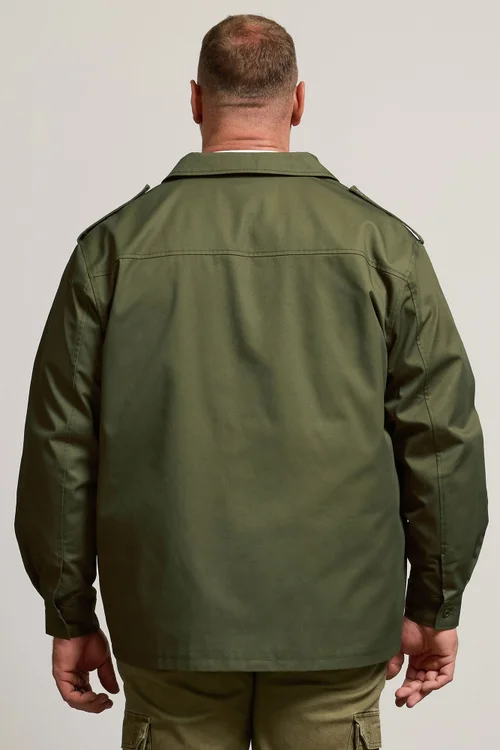 BadRhino Khaki Green Military Zip Through Overshirt - 5/6 XL Image 4