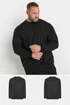 BadRhino 2 Pack Black Core Sweatshirts - Large Image 1