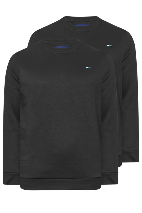BadRhino 2 Pack Black Core Sweatshirts - Large Image 3