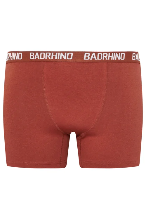 BadRhino 5 Pack Navy Blue/Grey/Green/Burnt Red/Black Boxers - 7-8XL Image 2
