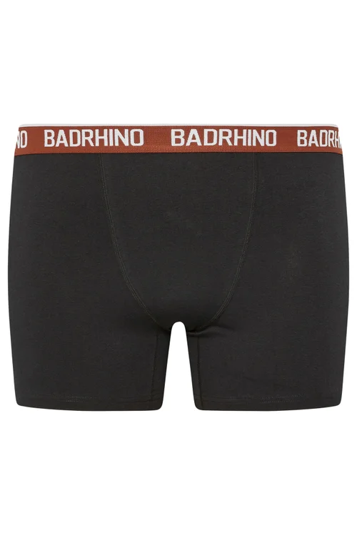 BadRhino 5 Pack Blue/Yellow/Brown/Purple/Black Band Boxers - 7-8XL Image 2