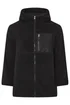 Yours Curve Black Pocket Teddy Fleece Jacket - 22-24 Image 5