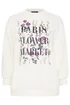 Yours Curve White 'Paris Flower Market' Floral Sweatshirt - Size 18 Image 5