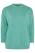 Yours Curve Teal Blue Crew Neck Sweatshirt - 30-32 Image 5