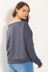 Yours Curve Grey Off Shoulder Sweatshirt - Size 20 Image 3