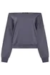 Yours Curve Grey Off Shoulder Sweatshirt - Size 20 Image 5