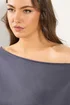 Yours Curve Grey Off Shoulder Sweatshirt - Size 20 Image 4