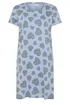 Yours Curve Light Blue Heart Nightdress - Size 26-28 Image 5