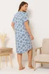 Yours Curve Light Blue Heart Nightdress - Size 26-28 Image 3