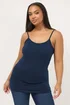 Yours 3 Pack Curve Black & Navy Blue Cami Tops - Size 18 Image 3