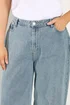 Yours Curve Blue Palazzo Leg Jeans - Size 26 Image 4