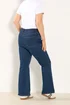 Yours Curve Mid Blue Wash Flare Stretch Jeans - Size 22 Image 3