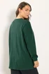 Yours Curve Green 'New York Fifth Avenue' Long Sleeve T-Shirt - Size 18 Image 3