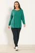 Yours 3 Pack Curve Green & Blue Long Sleeve T-Shirts - Size 34-36 Image 5