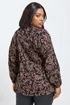 Yours Curve Brown Floral Print Studded Overhead Blouse - Size 22-24 Image 3