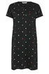 Yours Curve Black Heart Placket Nightdress - Size 30-32 Image 5