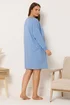 Yours Curve Blue 'Espresso Club' Long Sleeve Nightdress - Size 26-28 Image 3