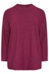 Yours Curve Dark Pink Soft Touch Jumper - Size 14 Image 5