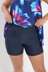 Yours Curve Navy Blue Swim Shorts - Size 26 Image 5