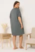Yours Curve Grey 'I Love You From My Head Tomatoes' Nightdress - Size 14-16 Image 3
