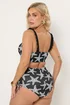 Yours Curve Black Starfish Print Bikini Top - 22 Image 4