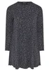 Yours Curve Grey Leopard Print Ribbed Tunic Top - Size 16 Image 5