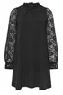 Yours Curve Black Lace Mini Dress - 22-24 Image 5