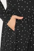 Yours Curve Black Polka Dot Peplum Maxi Dress - 20 Image 4