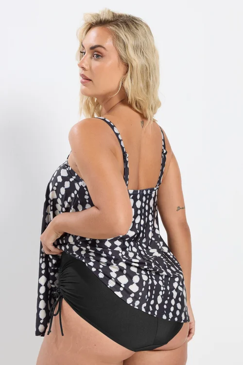 Yours Curve Black Super High Waisted Tie Detail Bikini Briefs - Size 18 Image 4