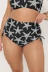 Yours Curve Black Starfish Super High Waist Tummy Control Bikini Briefs - 22 Image 2