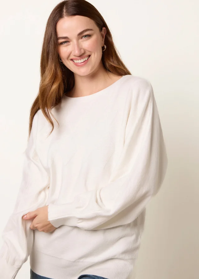 Blue Vanilla Ivory Patterned Jumper