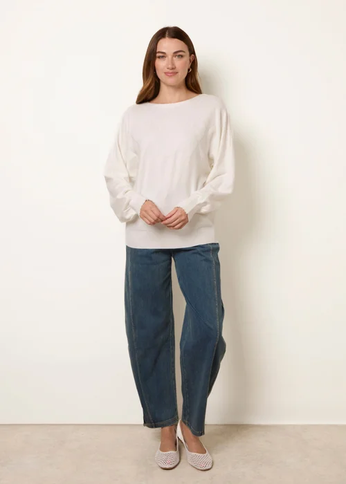 Blue Vanilla Ivory Patterned Jumper - L/XL Image 2
