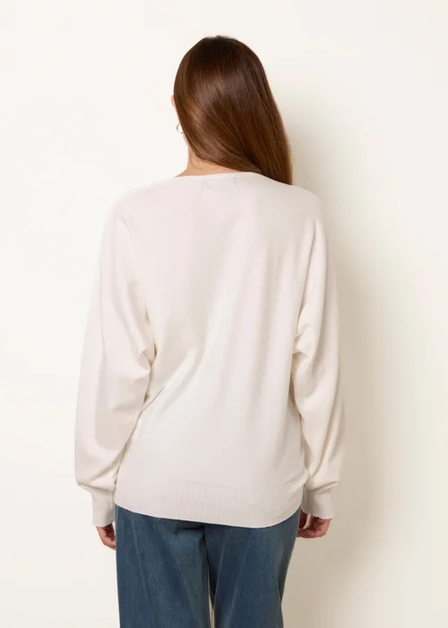 Blue Vanilla Ivory Patterned Jumper - L/XL Image 4