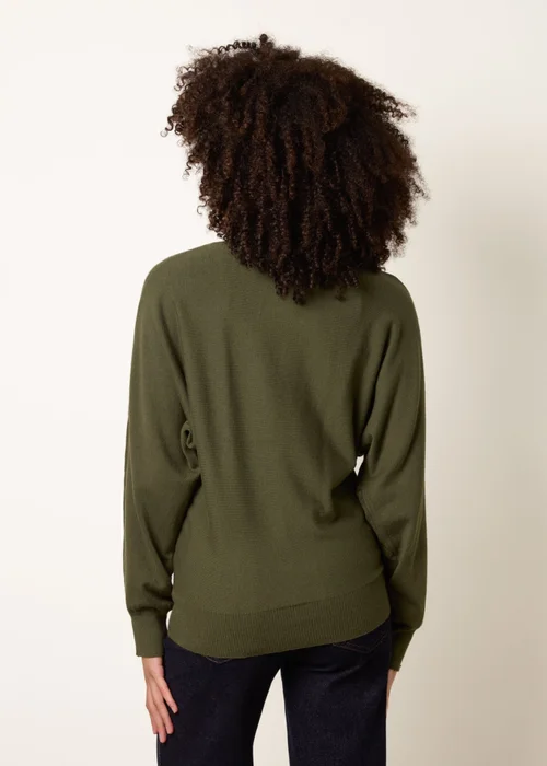 Blue Vanilla Khaki Patterned Jumper - Large/Extra Large Image 4