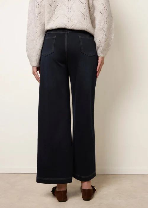 Blue Vanilla Navy Seam Detail Jeans - Medium Image 4